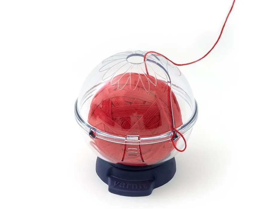 Prym Ergonomics Garnholder – Ø145x150mm – Transparent/lilla