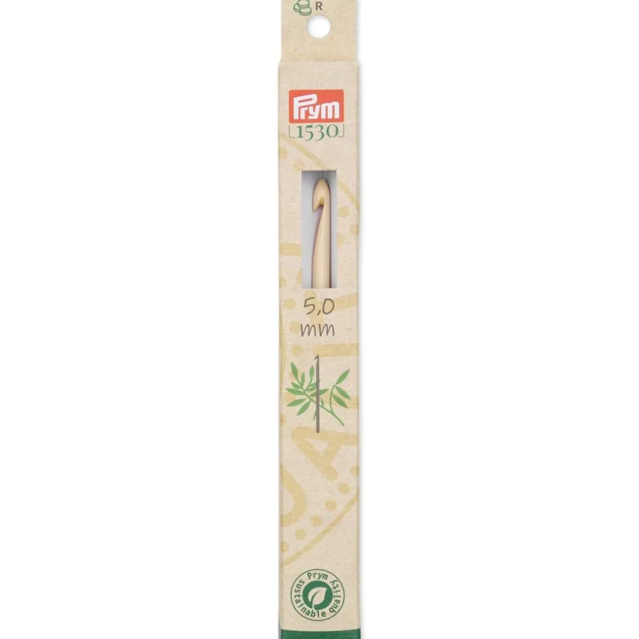 Prym 1530 Heklenål Bambus for ull – 5,0 -15cm