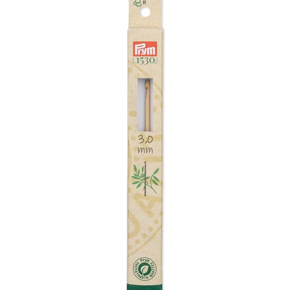 Prym 1530 Heklenål Bambus for ull – 3,0 -15cm