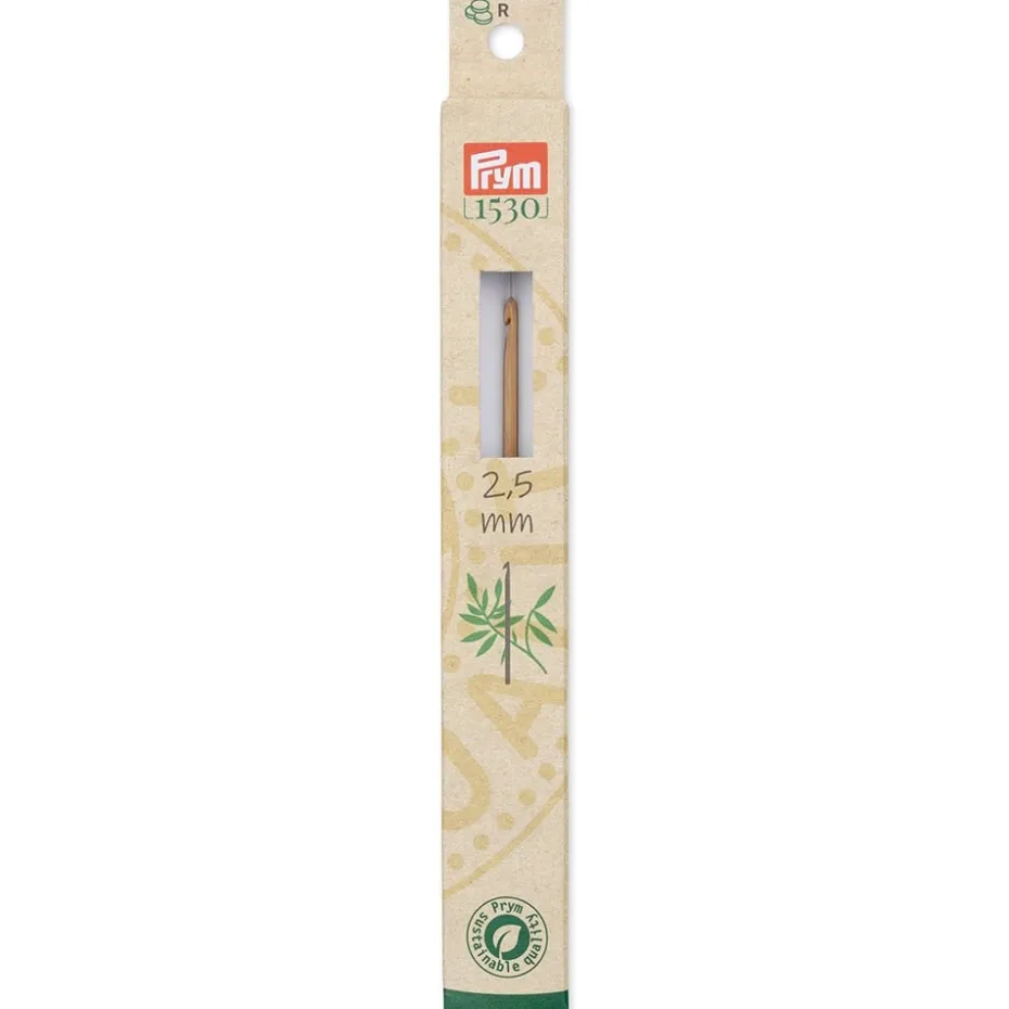 Prym 1530 Heklenål Bambus for ull – 2,5 -15cm