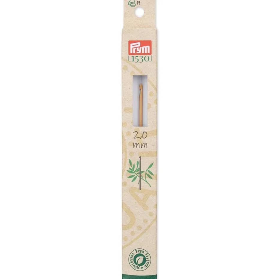 Prym 1530 Heklenål Bambus for ull – 2,0 – 15cm