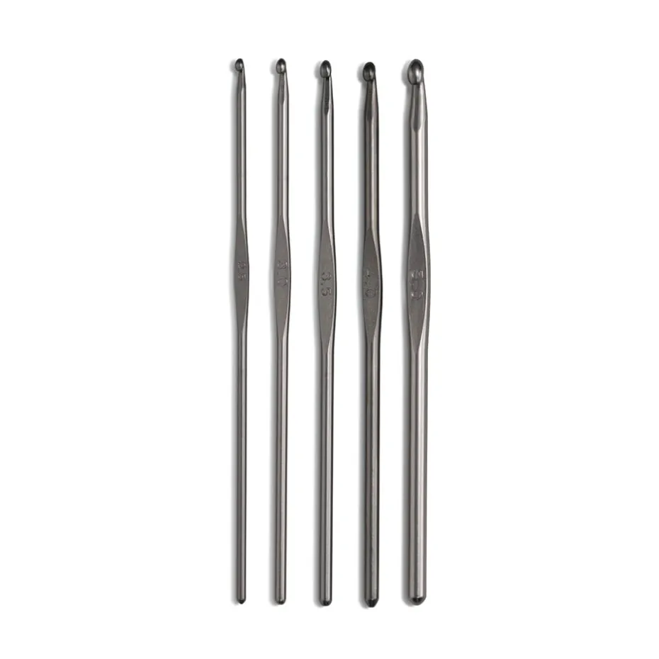 Prym Heklenål sett aluminium – 2,5-5,0mm – Gunmetal