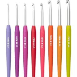 Prym Heklenål Ullsett mykt håndtak -2,0-6,0mm-aluminium