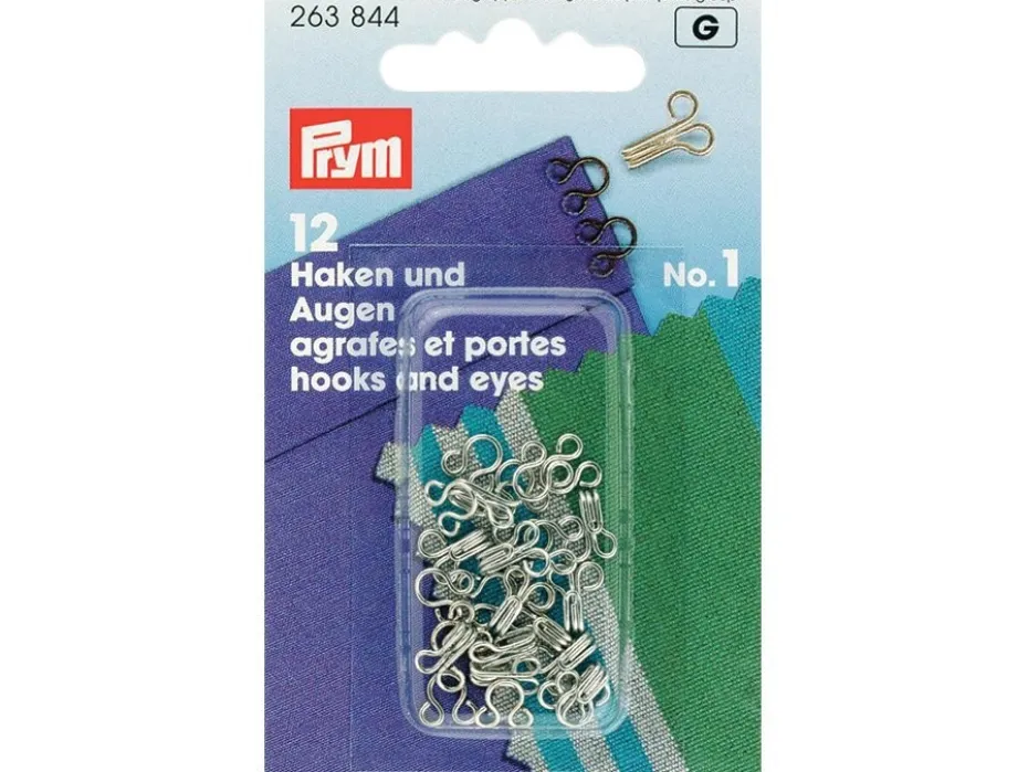 Prym Hekter No.1 12stk – Sølv