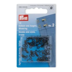 Prym Hekter No.2 12stk – Sort