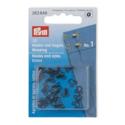Prym Hekter No.1 12stk – Sort