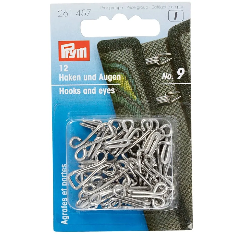 Prym Hekter Sølv – No 9 – 12 par
