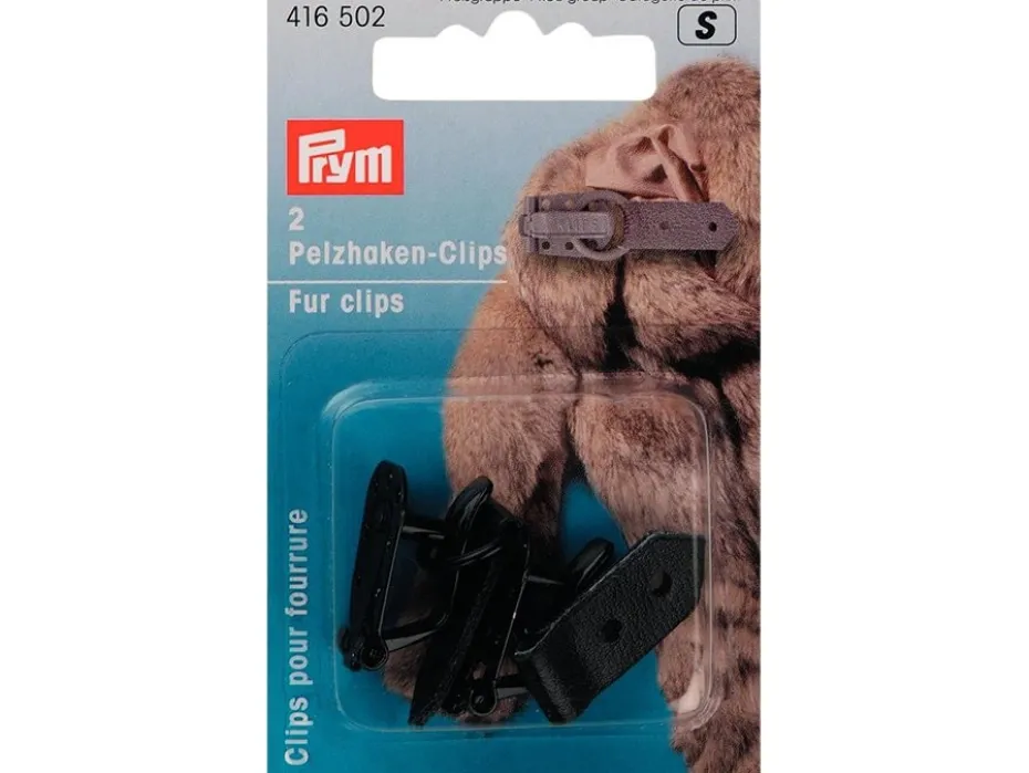 Prym Klipshekte til Pels – 17mm 2stk sort