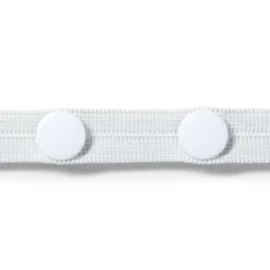 Prym Knappehullstrikk m/knapper – 3m 12mm – Hvit