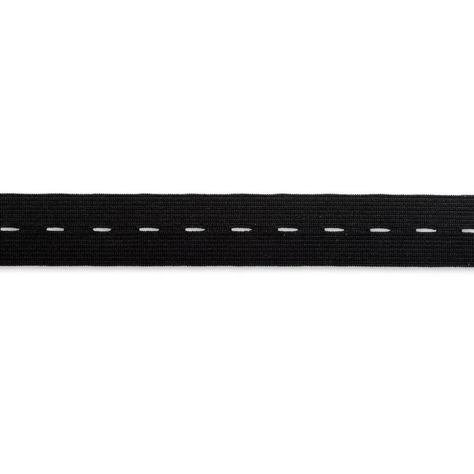 Prym Knappehullstrikk – 10m 25mm – Sort