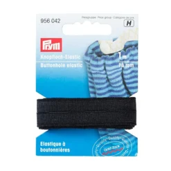 Prym Knappehullstrikk – 1m 18mm – Sort