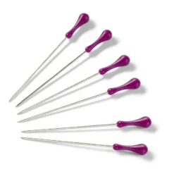 Prym Knappenåler Easy grasp 10g – 0,58x38mm – sølv m/lilla
