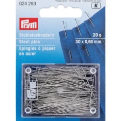 Prym Knappenåler Stål Ekstra fin No.6 20g – 0,60x30mm – Sølv