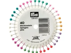 Prym Knappenåler Stål Perlehode 40stk – 0,65x38mm – Mix