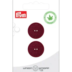 Prym Knapper 453503 – 2-hull 20mm 54 Bordeaux – 2stk