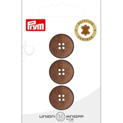 Prym Knapper 453623 – 4-hull 18mm 20 Brun – 3stk