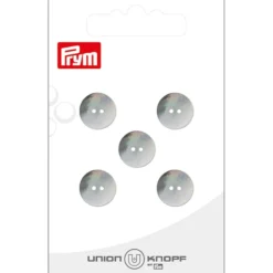 Prym Knapper 37604 – 2-hull 12mm 12 Hvit – 5stk
