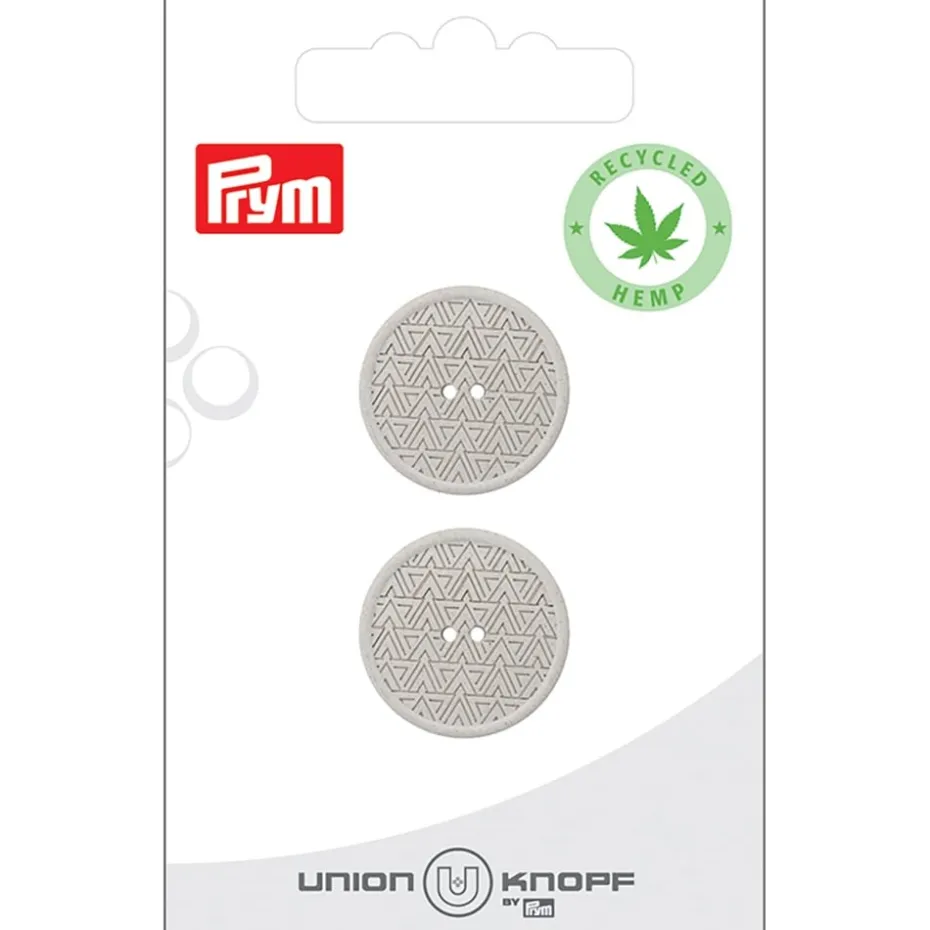 Prym Knapper 453503 – 2-hull 20mm 74 Lys grå – 2stk