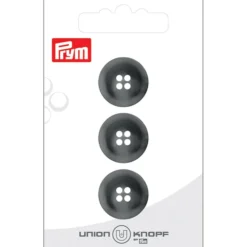 Prym Knapper 451992 – 4-hull 18mm 76 Medium grå – 3stk