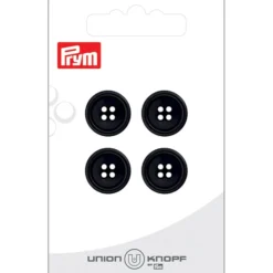 Prym Knapper 13001 – 4-hull 15mm 80 Sort – 4stk