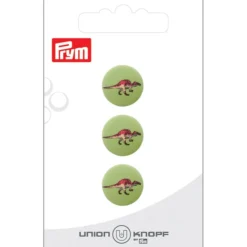 Prym Knapp 453807 Øyeknapper – 15mm 905 DINOSAUR – 3stk