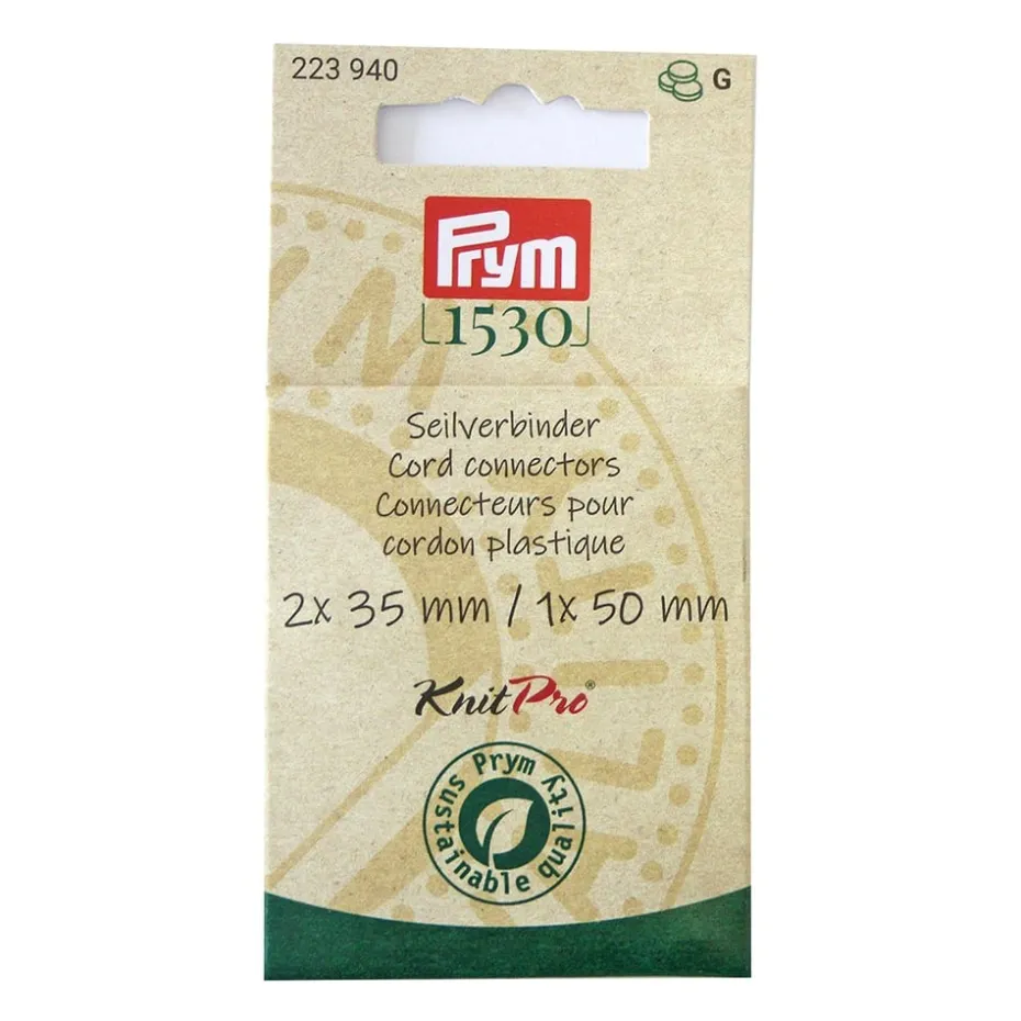 Prym 1530 Knitpro Kobling 3stk messing – 2×35/1x50cm