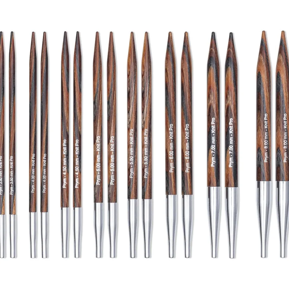 Prym 1530 KnitPro Natural Rundpinnesett – 7stk