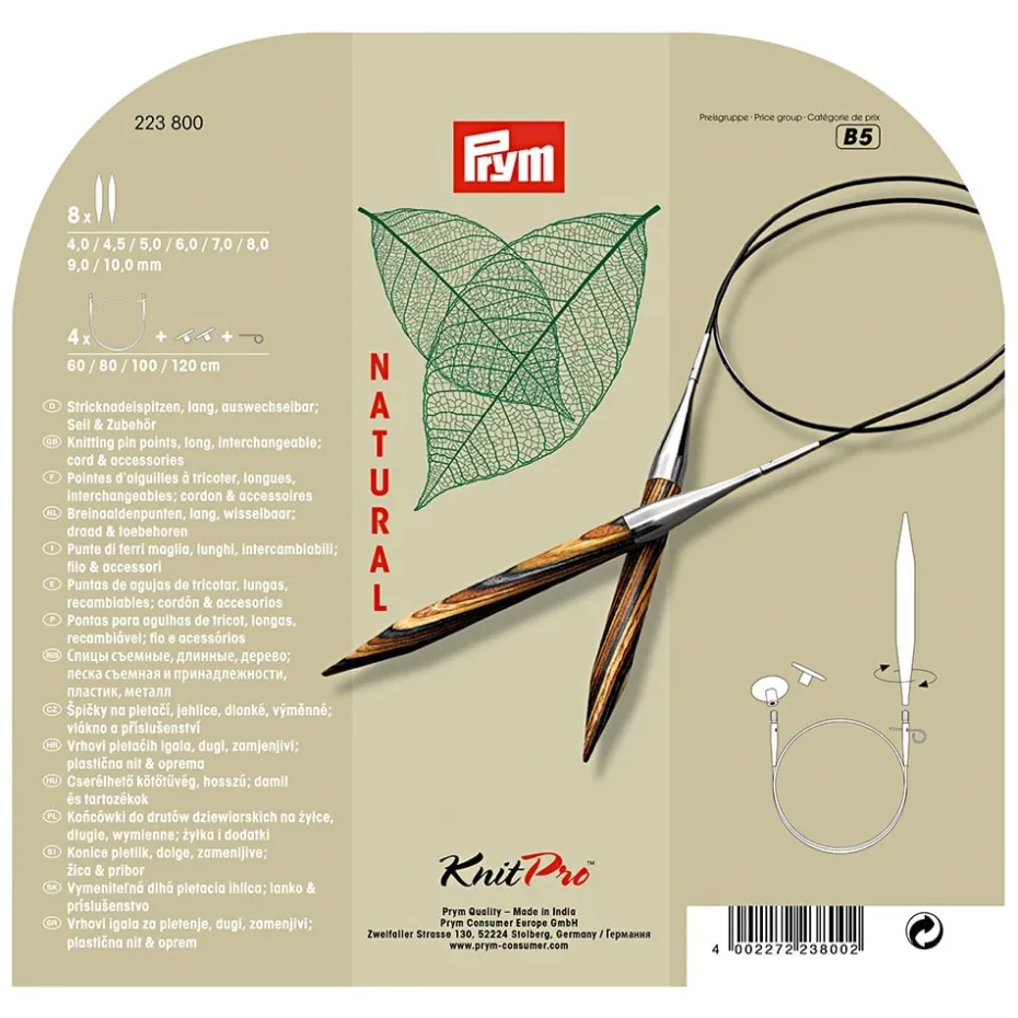 Prym Knitpro Rundpinnesett – 4,0-10,0mm