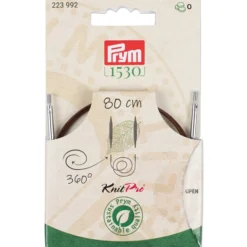 Prym 1530 Knitpro Wire rundepinne m/roterende svivel – 80cm