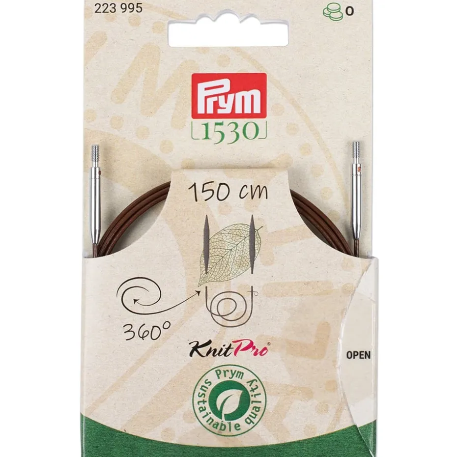 Prym 1530 Knitpro Wire rundepinne m/roterende svivel – 150cm