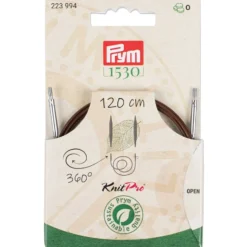 Prym 1530 Knitpro Wire rundepinne m/roterende svivel – 120cm