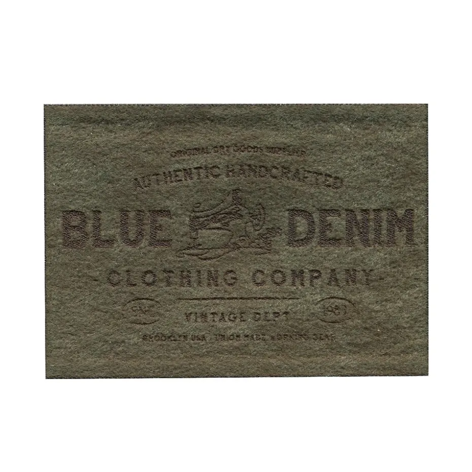 Prym Lapper – BLUE DENIM imit.suede olive