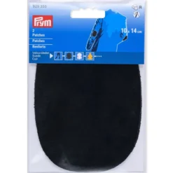Prym Lapp semsket skinn 10x14cm – 2stk – Sort