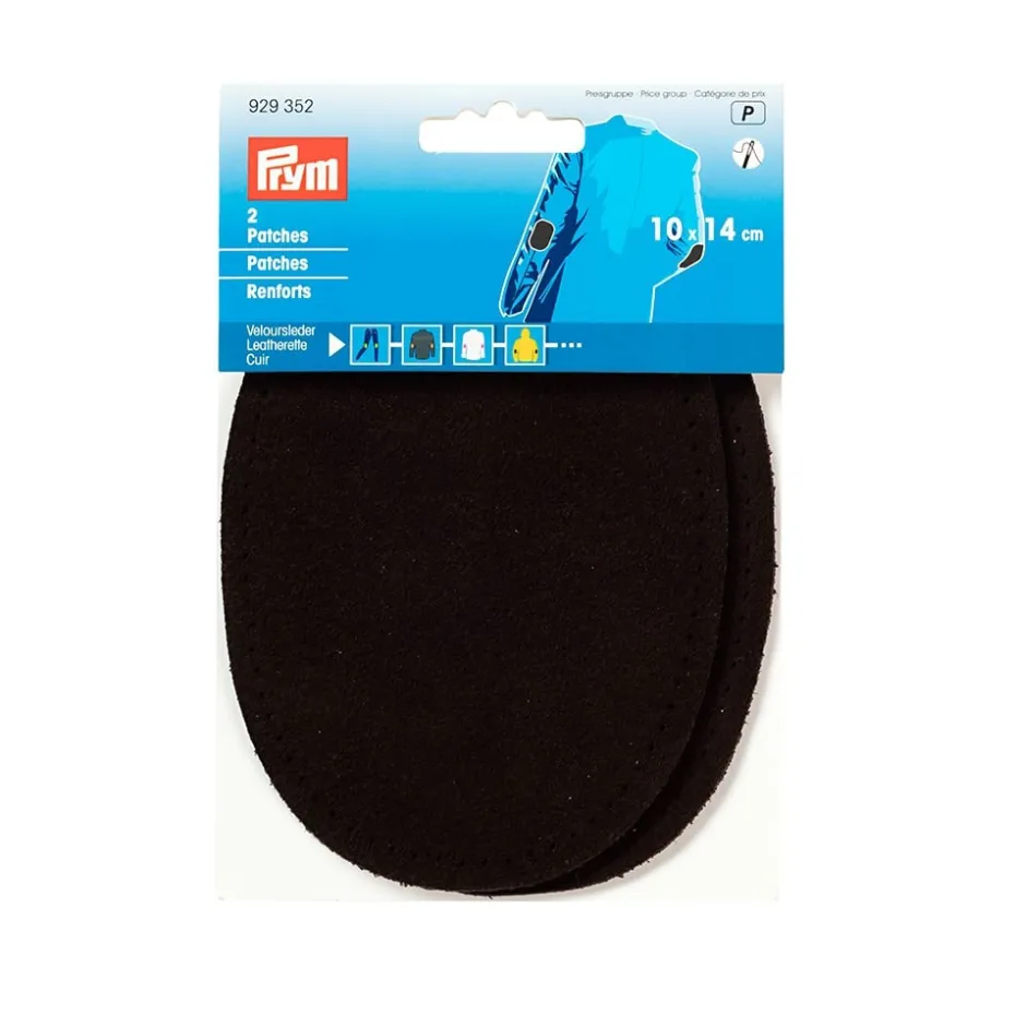 Prym Lapp Velour/Lær – 2stk – Brun