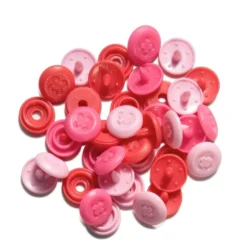 Prym Love – Color Snaps Mini 9mm 36stk – Lys rosa
