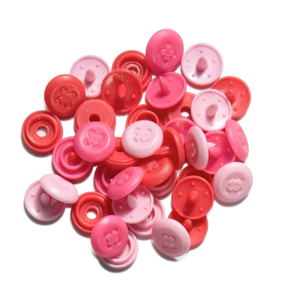 Prym Love – Color Snaps Mini 9mm 36stk – Lys rosa