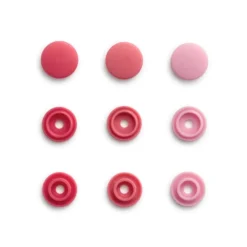Prym Love – Color Snaps Mini 9mm 36stk – Lys rosa