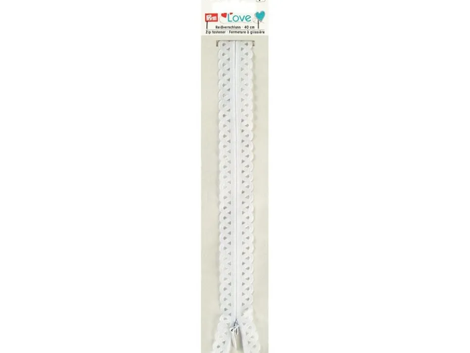 Prym Love – Glidelås 40mm – Hvit