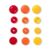 Prym Love – Non-sew Color Snaps – Blomst Gul/rød/oransje