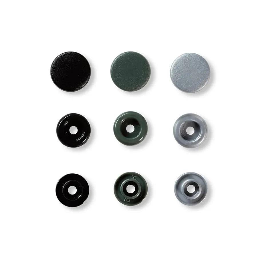 Prym Love – Non-sew Color Snaps – Grey