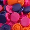 Prym Love – Non-sew Color Snaps – Orange/rosa/lilla