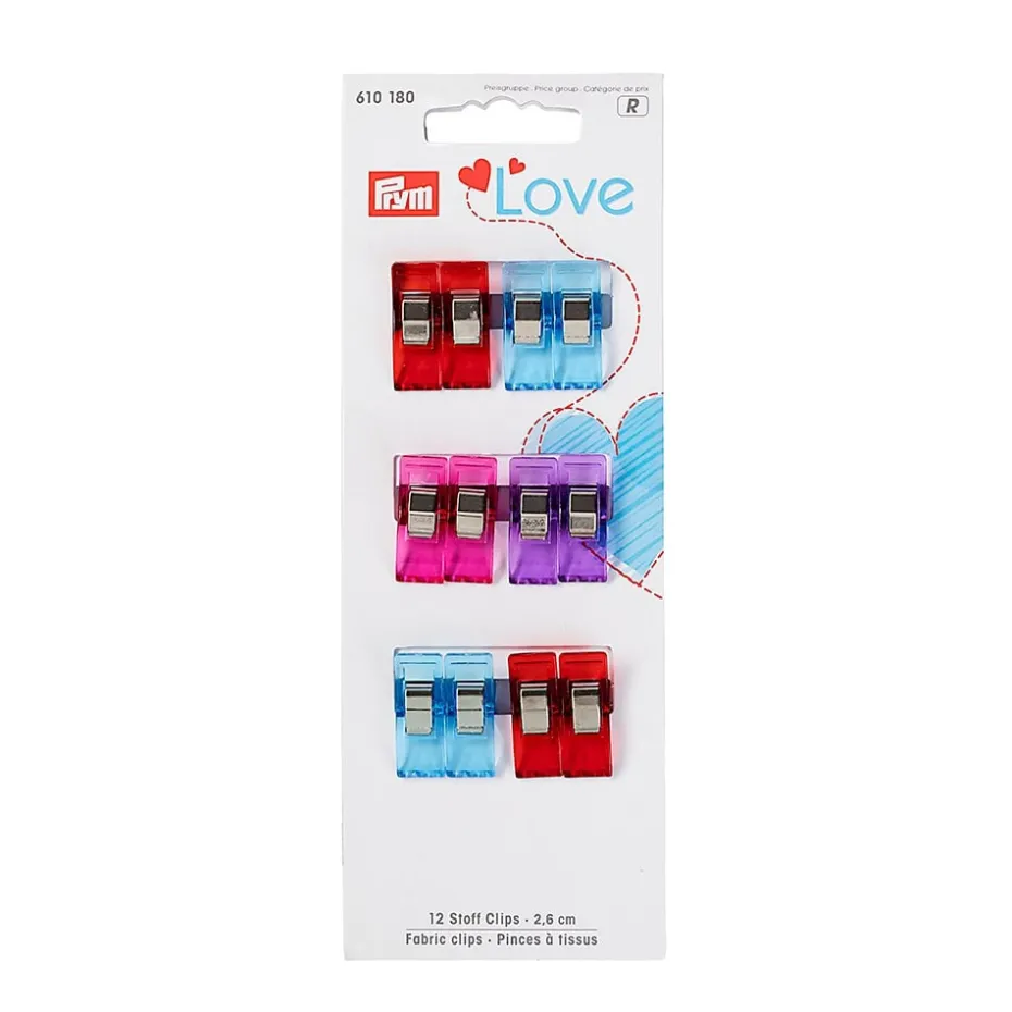 Prym Love – 12 Stoffklips – 2,6cm