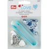 Prym Love – Trykknapp Jersey 8mm – Blue/white/blue