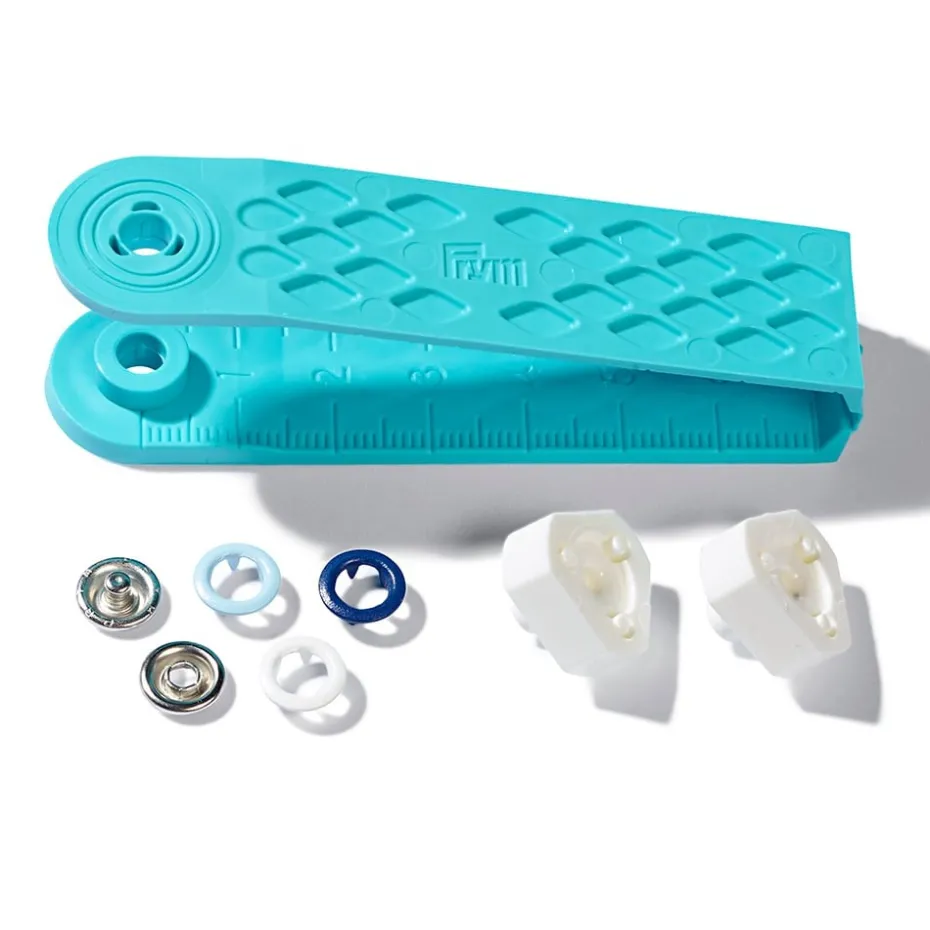 Prym Love – Trykknapp Jersey 8mm – Blue/white/blue