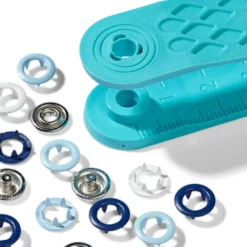 Prym Love – Trykknapp Jersey 8mm – Blue/white/blue