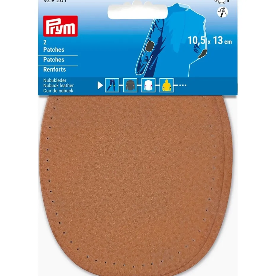 Prym Lær lapper sy 10,5x13cm 2stk – Kamel