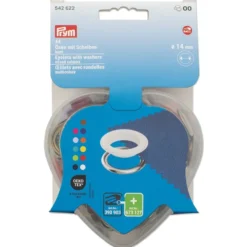 Prym Maljer m/skiver 14mm – 44stk – Hjerteeske – Ass.farger