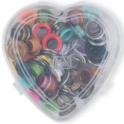 Prym Maljer m/skiver 11mm – 55stk – Hjerteeske – Ass.farger