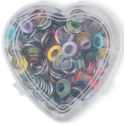 Prym Maljer m/skiver 8mm – 66stk – Hjerteeske – Ass.farger