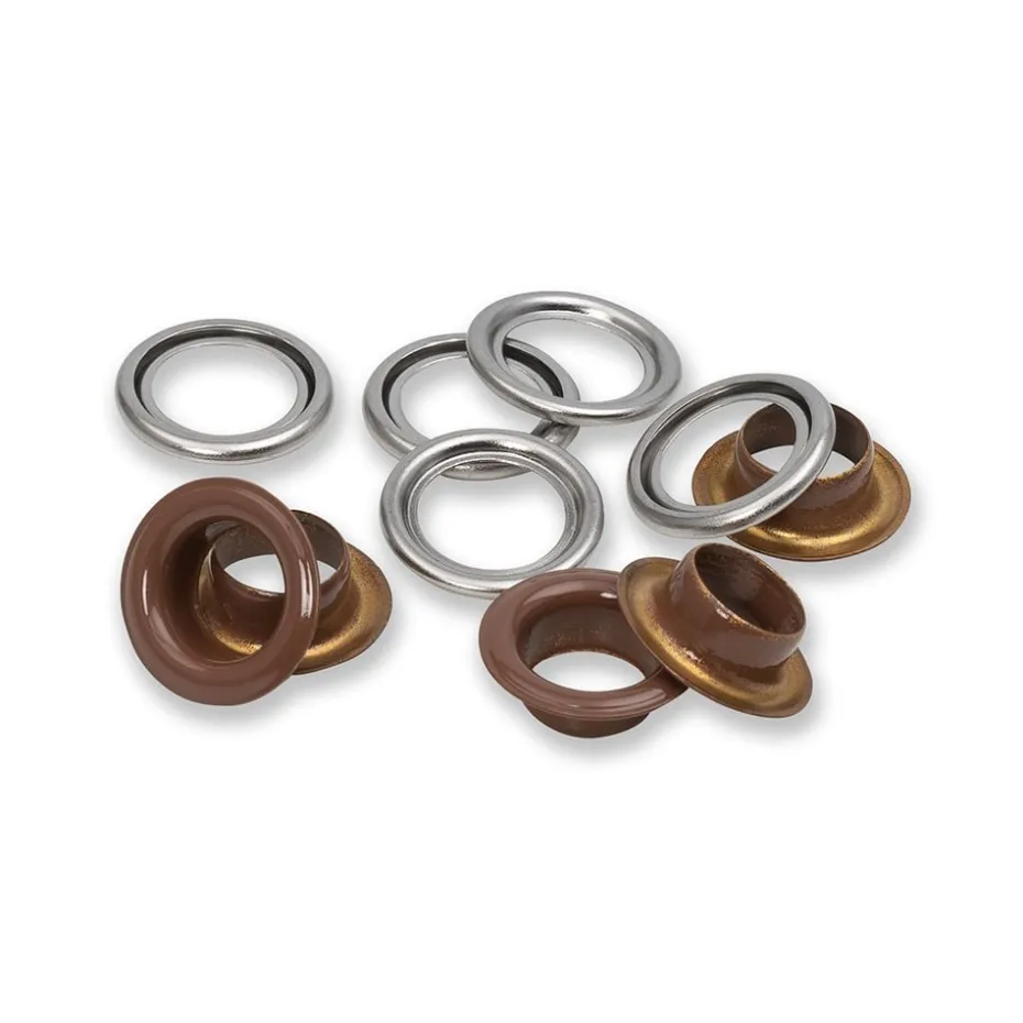 Prym Maljer m/skiver 11mm – 20stk – Mørk brun